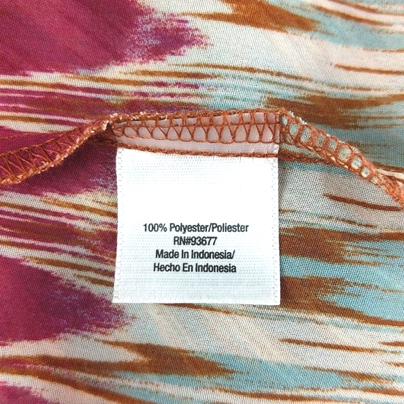 a.n.a Pink & Blue Zig-Zag Striped Coverup (Size: X-Large) - Picture 9 of 10